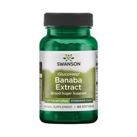 Swanson GlucoHelp, Ekstrakt z liści Banaba - 60 kapsułek