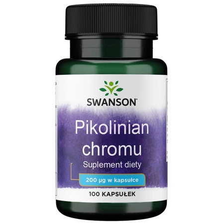 Swanson Pikolinian Chromu 200 mcg 100 kapsułek