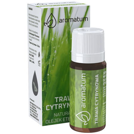 Naturalny Olejek Eteryczny z trawy cytrynowej Aromatum - 12 ml