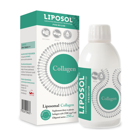 Aliness LIPOSOL Liposomalny Kolagen Rybi Typu I i III w płynie - 250 ml