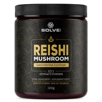Reishi (Ganoderma Lucidum) Ekstrakt 10:1 (100 g) Mushroom Powder Solve Labs