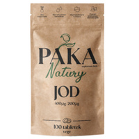 Jod 400 mcg Jodek Potasu 100 tabletek Paka Natury