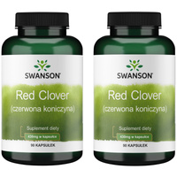 [Zestaw] 2x Swanson Czerwona Koniczyna (Red Clover) 430 mg 90 kapsułek