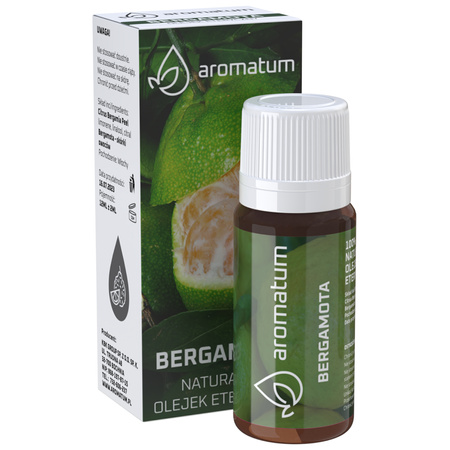 Naturalny Olejek Eteryczny z bergamotki Aromatum - 12 ml