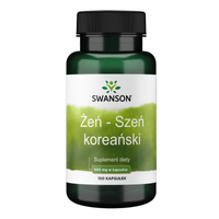 Swanson Żeń-Szeń Koreański (Panax Ginseng) 500 mg - 100 kapsułek