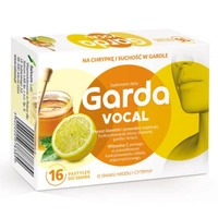 Garda VOCAL o smaku miodu i cytryny - 16 pastylek do ssania