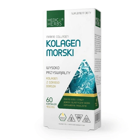 Kolagen Morski 450 mg 60 kapsułek Medica Herbs