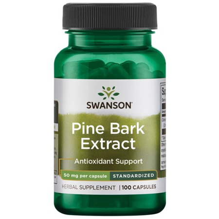 Swanson Kora sosnowa (Pine Bark) Extract 50 mg - 100 kapsułek
