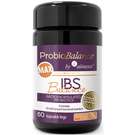 Aliness Probiotyk ProbioBalance MAX IBS Balance 10 mld - 60 kapsułek VEGE