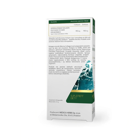 Medica Herbs Kolagen Morski 450 mg - 60 kapsułek
