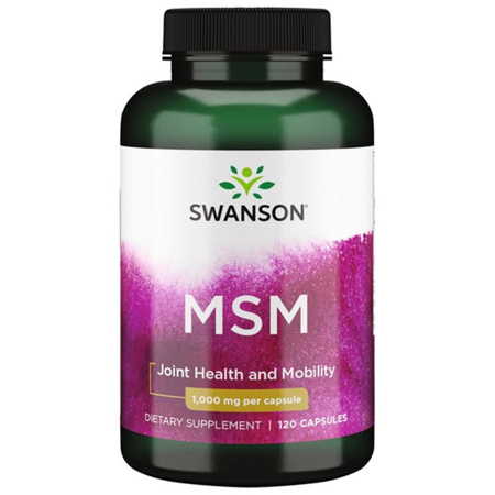 Swanson MSM TruFlex (Metylosulfonylometan) 1000 mg - 120 kapsułek