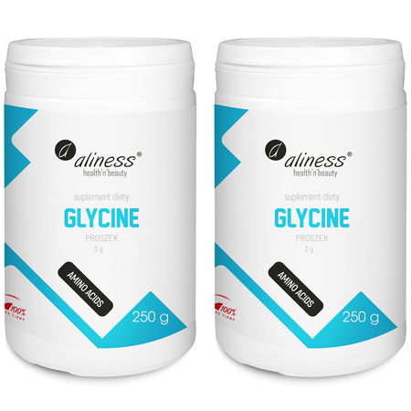 [Zestaw] 2x Aliness Glicyna w proszku - 250g