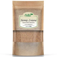 Ziółko Siemię Lniane brązowe Mielone Odtłuszczone - 200 g