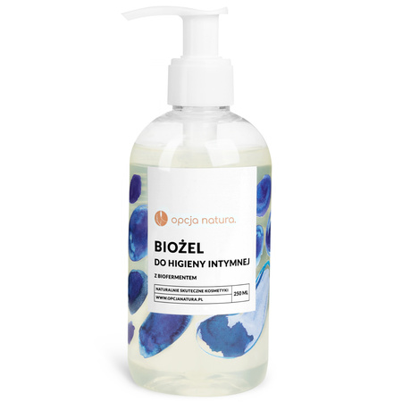 Opcja natura Biożel do Higieny intymnej z Biofermentem i Kwasem mlekowym - 250 ml