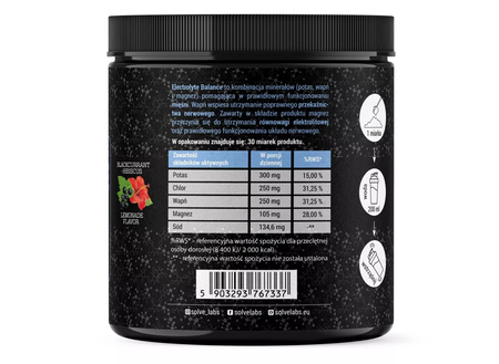 Electrolyte Balance Elektrolity Minerały (290 mg) Solve Labs