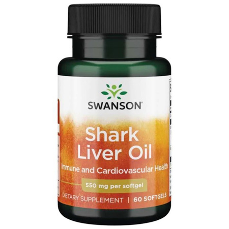 Swanson Olej z wątroby rekina 550 mg 60 kapsułek