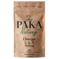 Omega 3-6-9 Olej rybi Kwasy Tłuszczowe Omega (60 kaps) Paka Natury