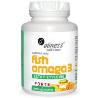 Fish Omega-3 FORTE Estry 500/250 mg EPA DHA Kwasy Omega-3 (60 kaps) Aliness