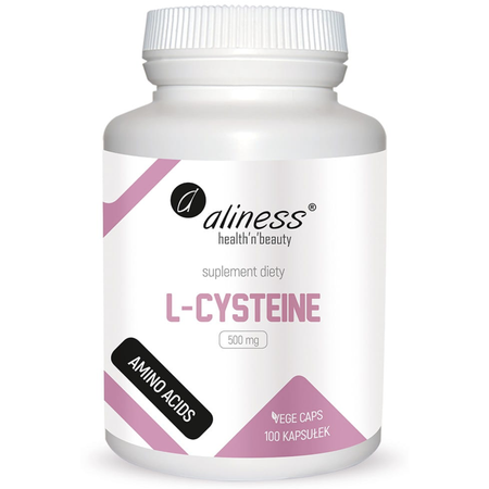 L-Cysteine 500 mg 100 kapsułek VEGE Aliness