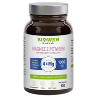 Biowen Magnez z Potasem 1000 mg 100 kapsułek