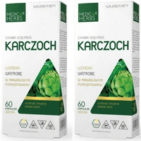[Zestaw] 2x Medica Herbs Karczoch 600 mg - 60 kapsułek