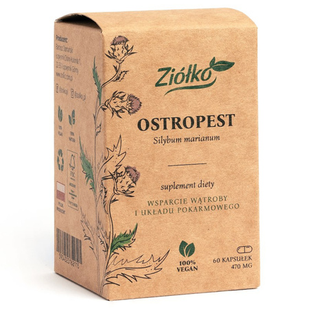 Ziółko Ostropest Plamisty - 60 kapsułek