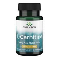 Swanson L-Karnityna 500 mg - 30 tabletek