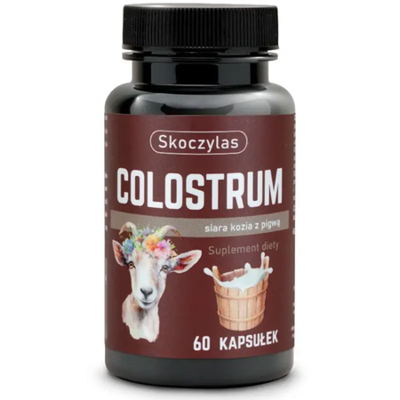 Colostrum Kozie Immunoglobuliny 22% z pigwą (60 kaps) Odporność Skoczylas