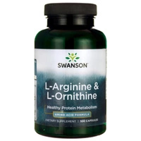 Swanson L-Arginina i L-Ornityna 100 kapsułek