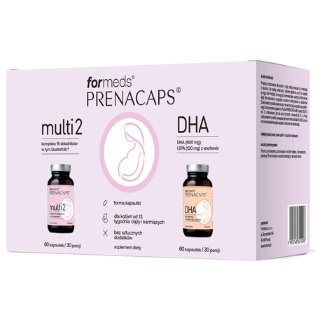 PRENACAPS Zestaw Multi 2 + DHA (60 kaps x 2 ) ForMeds