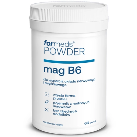 F-MAG B6 Cytrynian Magnezu + Witamina B6 w proszku (51 g) 60 porcji ForMeds