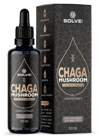 Chaga w kroplach Błyskoporek podkorowy (60 ml) Solve Labs