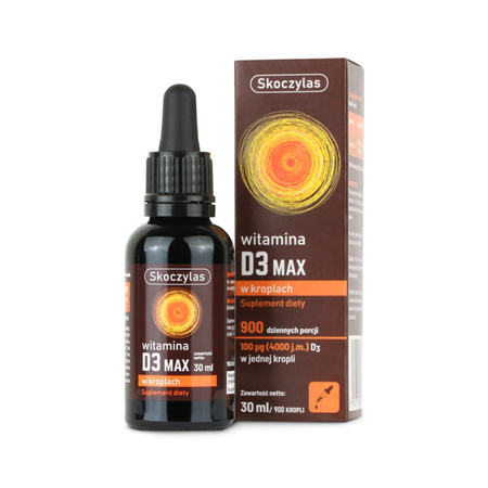 Witamina D3 MAX 4000 IU w kroplach 30 ml Skoczylas 
