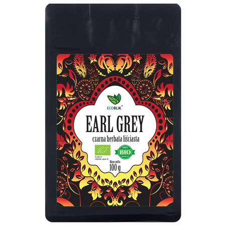 EcoBlik Herbata czarna Earl Grey BIO Ekologiczna 100g 