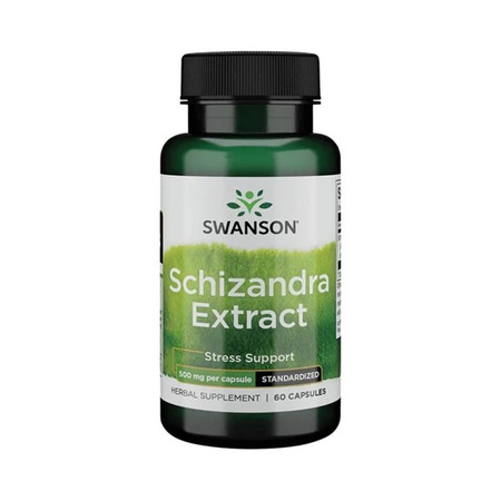 Swanson Schizandra (Cytryniec Chiński) Ekstrakt 500 mg - 60 kapsułek