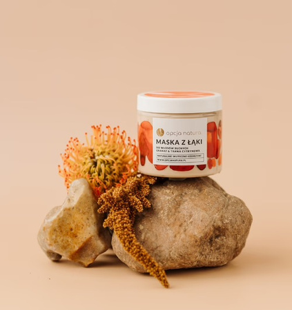 Opcja natura Maska do włosów suchych Granat & Trawa cytrynowa - 200 ml