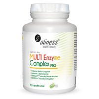 Multi Enzyme Complex PRO Enzymy trawienne (90 kaps) Aliness