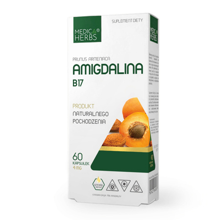  Amigdalina Witamina B17 4 mg (60 kaps) Medica Herbs