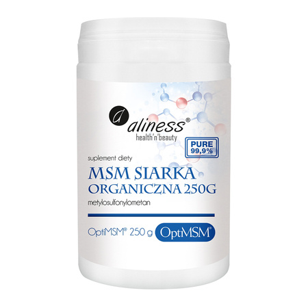 Aliness Siarka organiczna MSM (250 g) w proszku