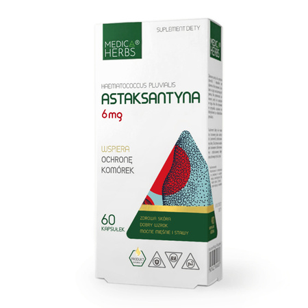 Astaksantyna 6 mg (60 kapsułek) Medica Herbs
