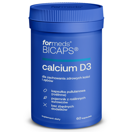 BICAPS Calcium D3 Wapń + Witamina D3 (60 kaps) ForMeds