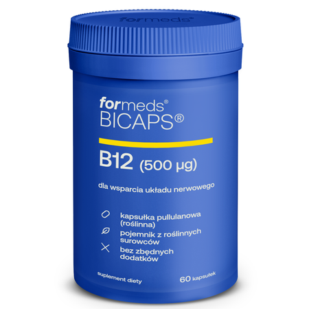 BICAPS Witamina B12 Metylokobalamina (60 kaps) ForMeds