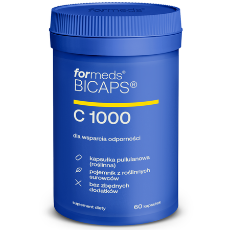 BICAPS Witamina C 1000 mg (60 kaps) ForMeds