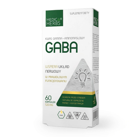 GABA 520 mg 60 kapsułek Medica Herbs