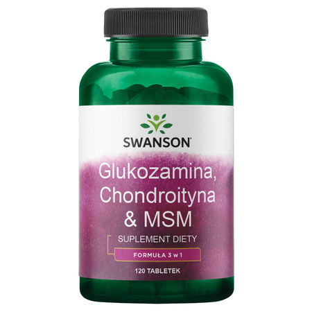 Glukozamina Chondroityna i MSM (120 tabl) Swanson