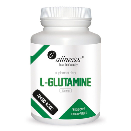 L-Glutamine Glutamina 500 mg (100 kaps) Aliness