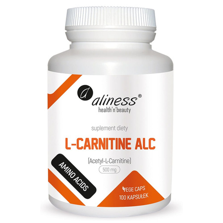 L-Karnityna (Acetyl-L-Carnitine ALC) 500 mg (100 kaps) Aliness