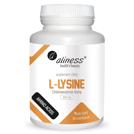 Lizyna L-Lysine (chlorowodorek) 100 kapsułek Aliness
