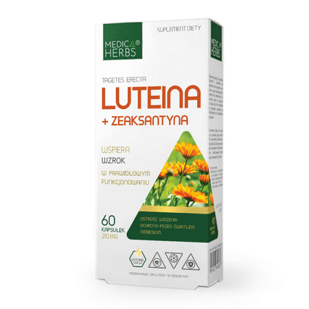 Luteina + Zeaksantyna 210 mg (60 kaps) Medica Herbs