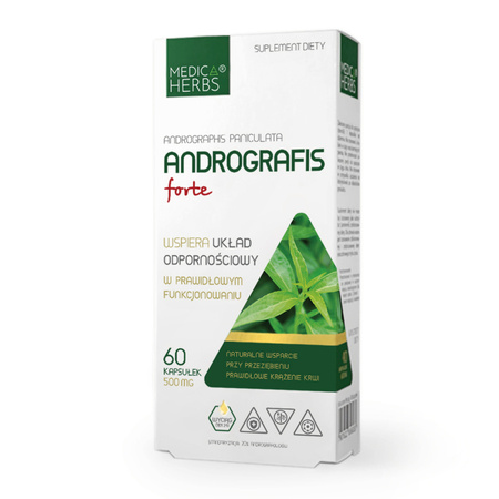 Medica Herbs Andrografis FORTE 500 mg 60 kapsułek